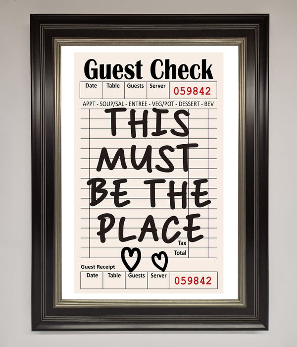 This Must Be The Place Beige Framed Wall Art - Hi Society