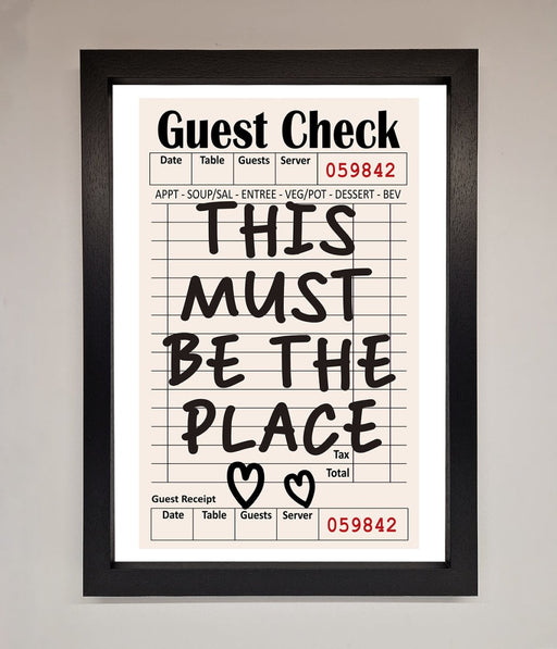 This Must Be The Place Beige Framed Wall Art - Hi Society