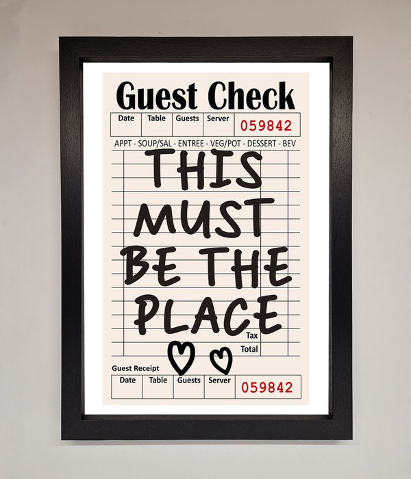This Must Be The Place Beige Framed Wall Art - Hi Society