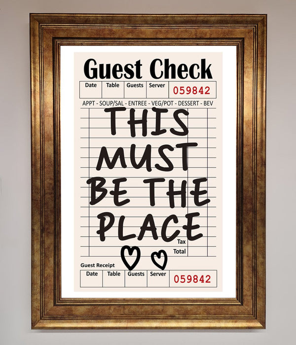 This Must Be The Place Beige Framed Wall Art - Hi Society