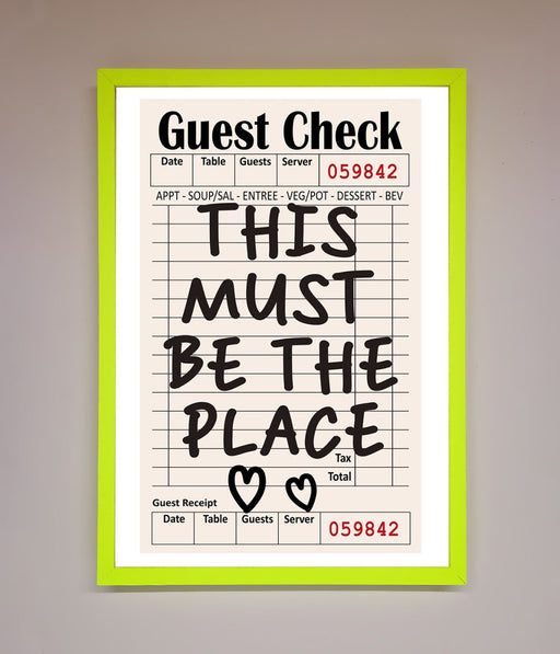 This Must Be The Place Beige Framed Wall Art - Hi Society