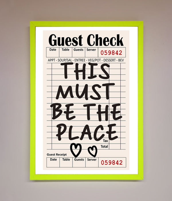 This Must Be The Place Beige Framed Wall Art - Hi Society