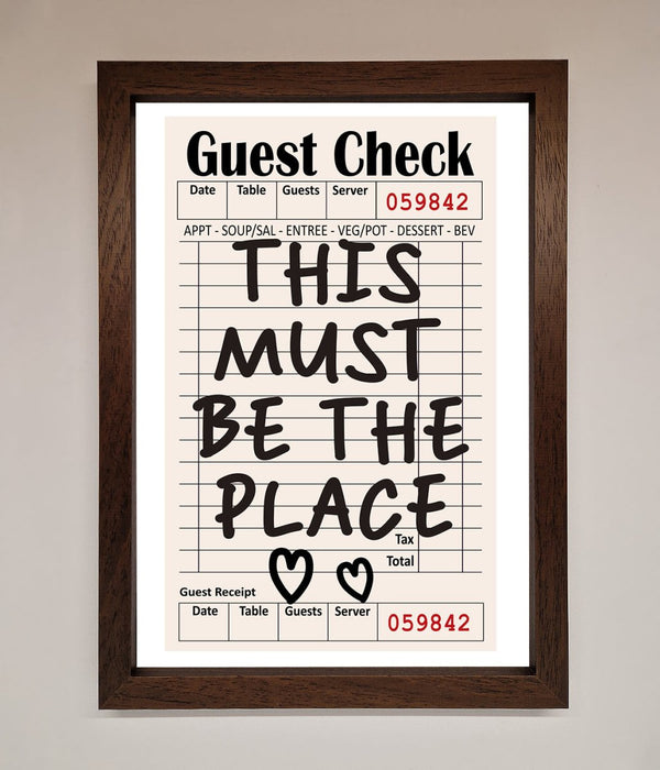 This Must Be The Place Beige Framed Wall Art - Hi Society