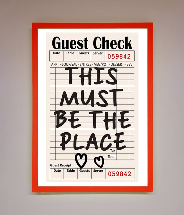 This Must Be The Place Beige Framed Wall Art - Hi Society
