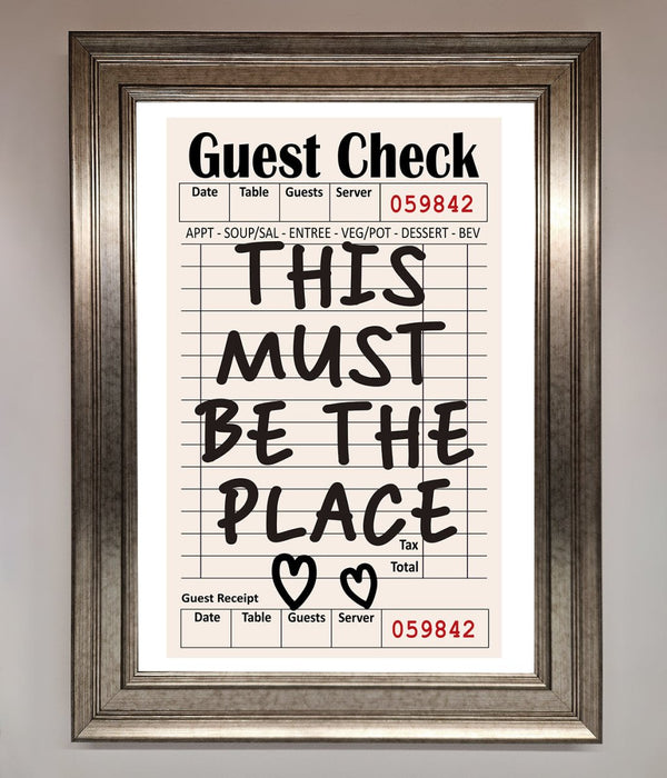This Must Be The Place Beige Framed Wall Art - Hi Society