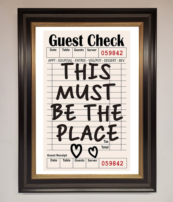 This Must Be The Place Beige Framed Wall Art - Hi Society
