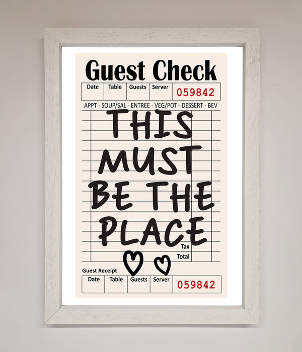 This Must Be The Place Beige Framed Wall Art - Hi Society