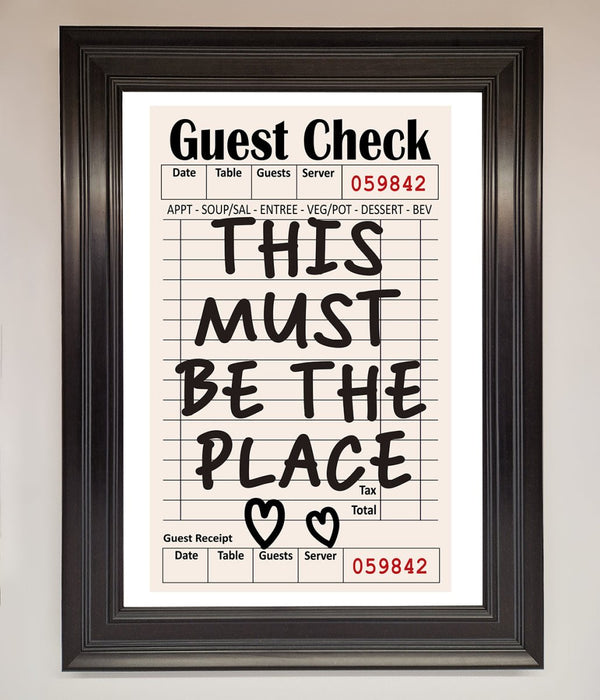 This Must Be The Place Beige Framed Wall Art - Hi Society