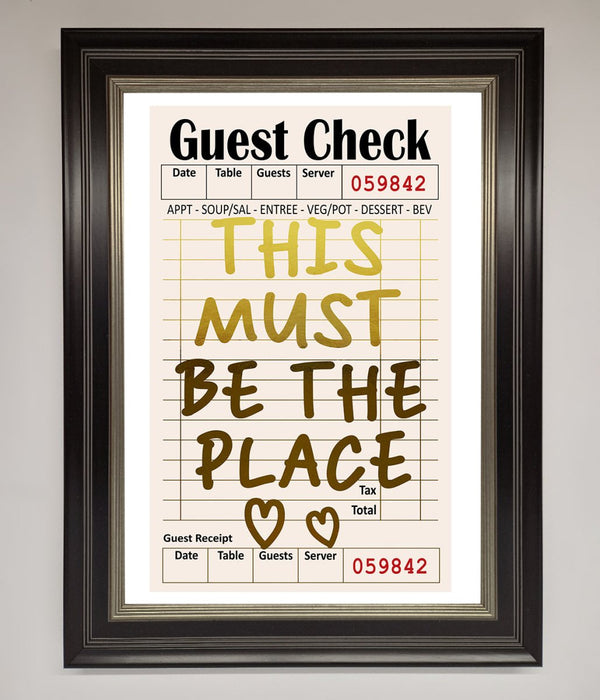 This Must Be The Place Foil Print - Hi Society