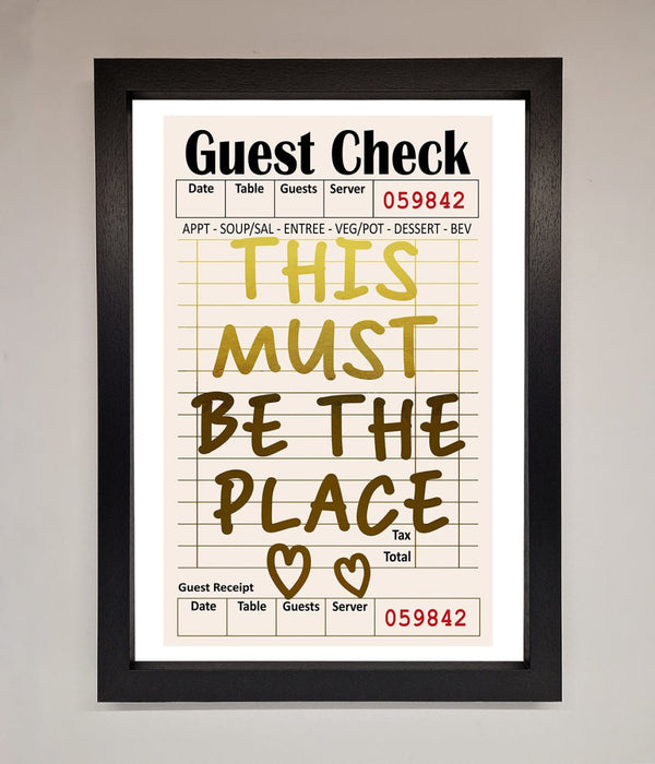 This Must Be The Place Foil Print - Hi Society