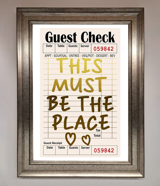 This Must Be The Place Foil Print - Hi Society