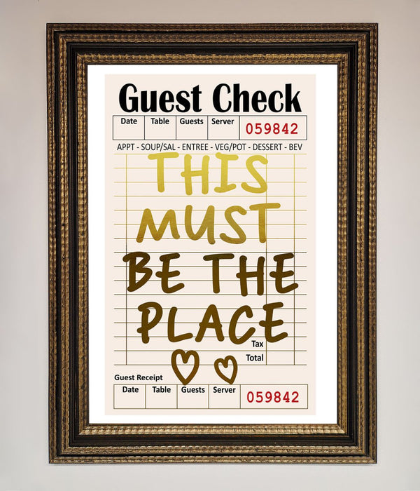 This Must Be The Place Foil Print - Hi Society