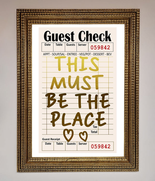 This Must Be The Place Foil Print - Hi Society