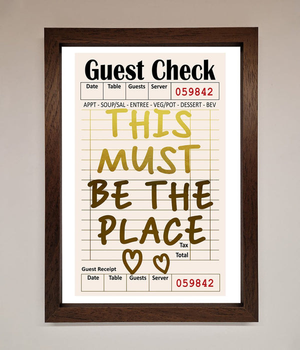 This Must Be The Place Foil Print - Hi Society