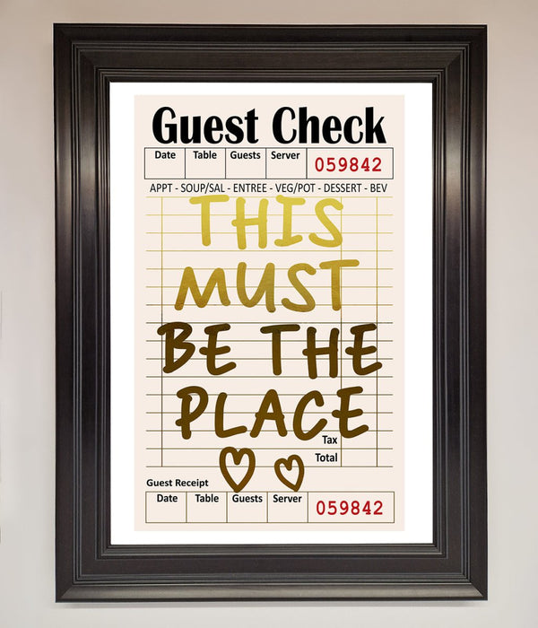 This Must Be The Place Foil Print - Hi Society