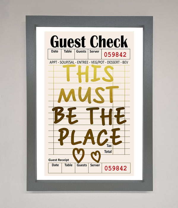 This Must Be The Place Foil Print - Hi Society