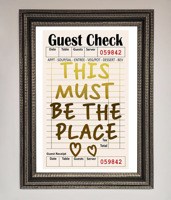 This Must Be The Place Foil Print - Hi Society