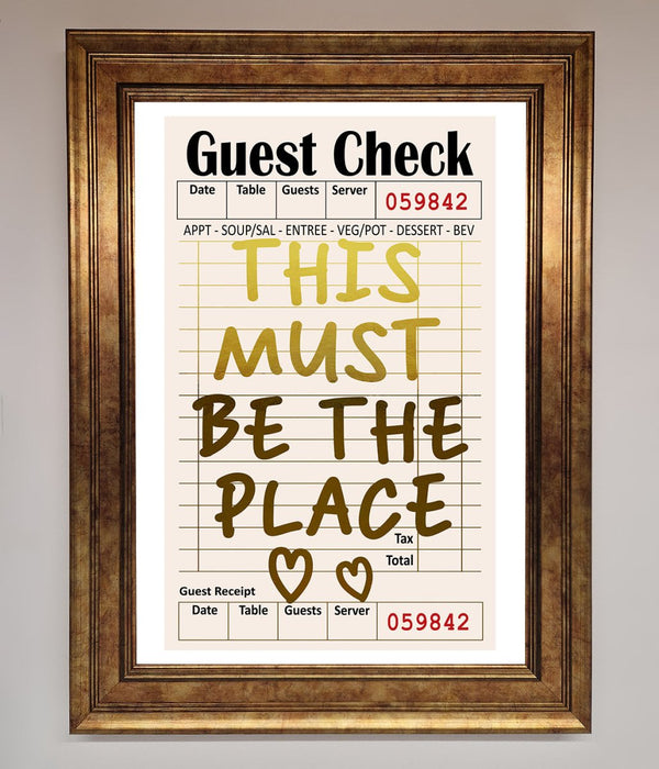 This Must Be The Place Foil Print - Hi Society