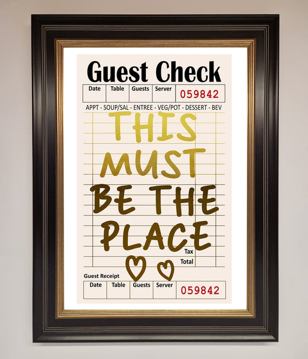 This Must Be The Place Foil Print - Hi Society