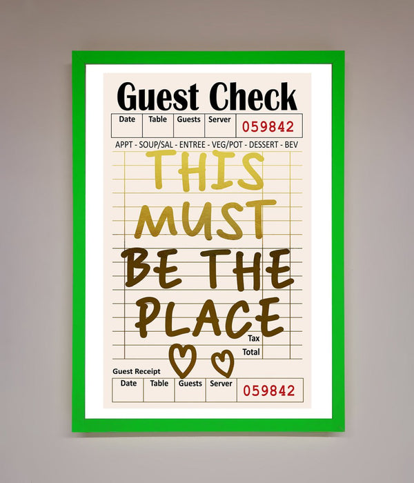 This Must Be The Place Foil Print - Hi Society