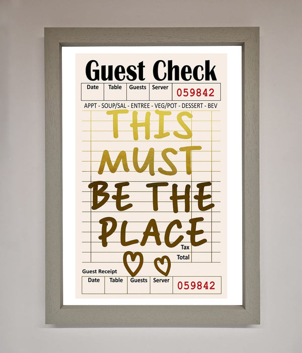 This Must Be The Place Foil Print - Hi Society