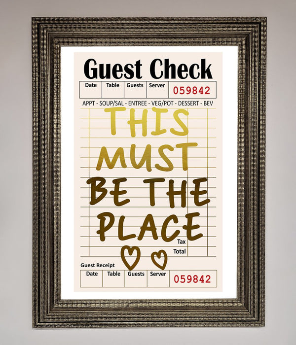 This Must Be The Place Foil Print - Hi Society