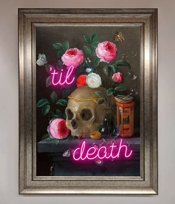 Til Death Skull Framed Wall Art - Hi Society