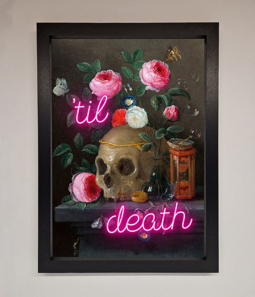 Til Death Skull Framed Wall Art - Hi Society