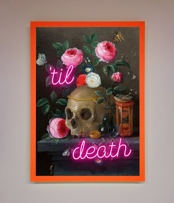 Til Death Skull Framed Wall Art - Hi Society