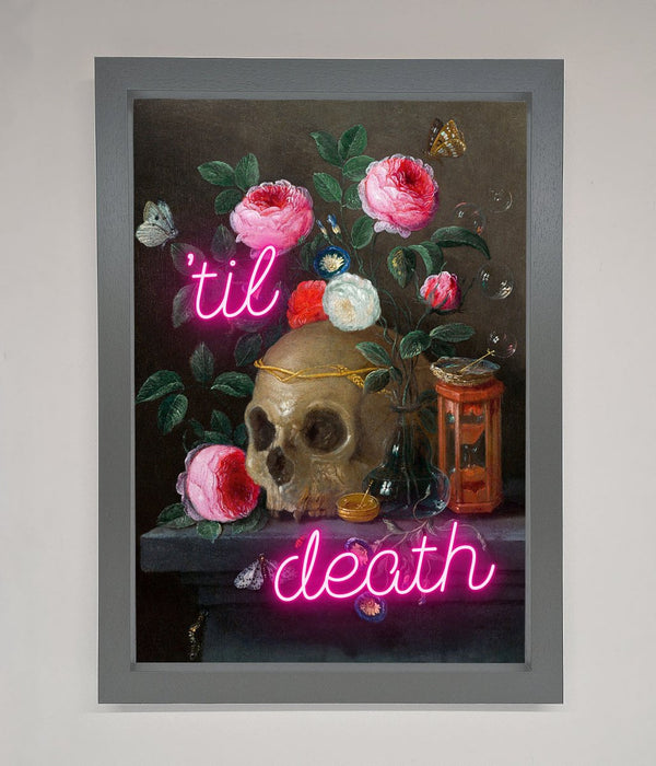 Til Death Skull Framed Wall Art - Hi Society