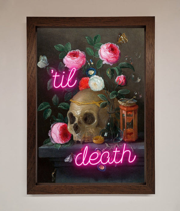 Til Death Skull Framed Wall Art - Hi Society