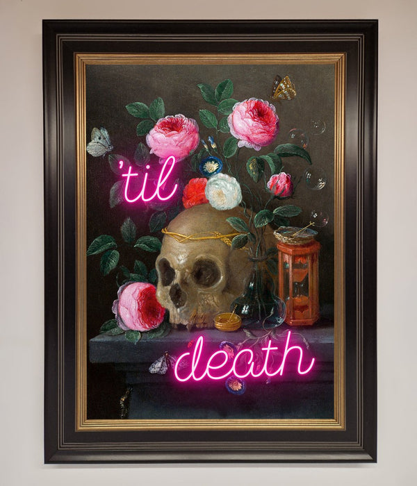 Til Death Skull Framed Wall Art - Hi Society