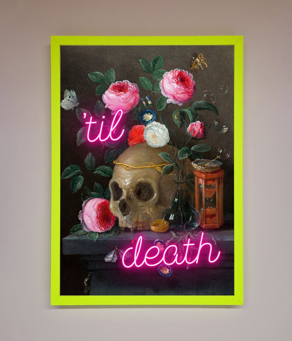 Til Death Skull Framed Wall Art - Hi Society