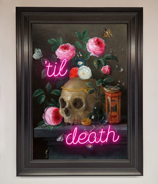 Til Death Skull Framed Wall Art - Hi Society
