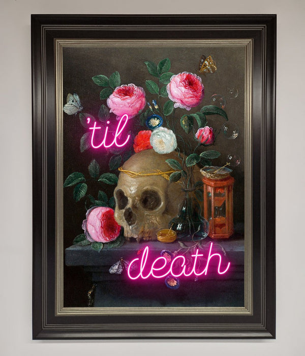 Til Death Skull Framed Wall Art - Hi Society