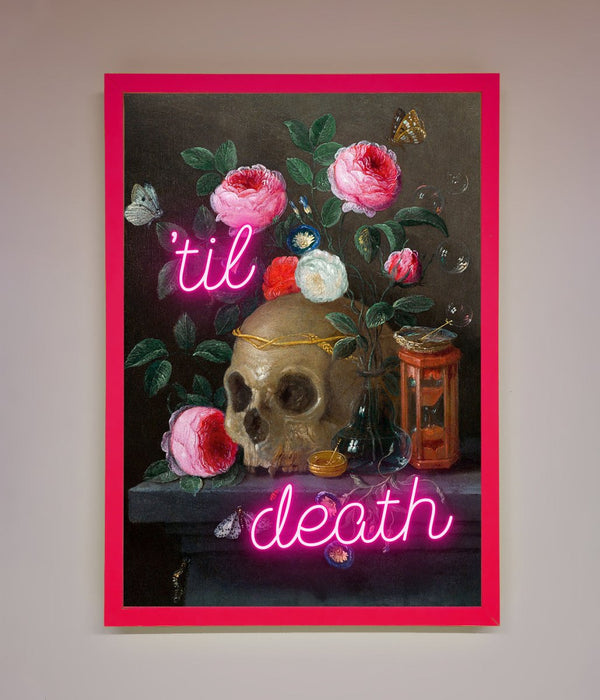 Til Death Skull Framed Wall Art - Hi Society