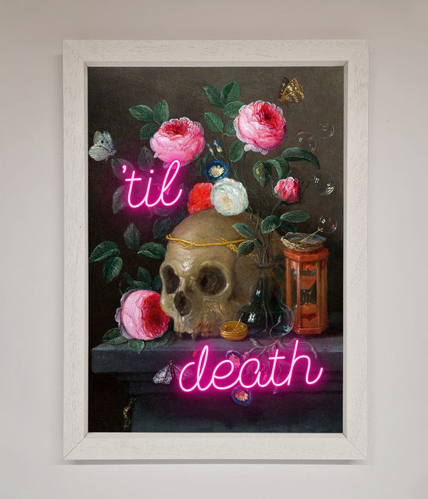 Til Death Skull Framed Wall Art - Hi Society