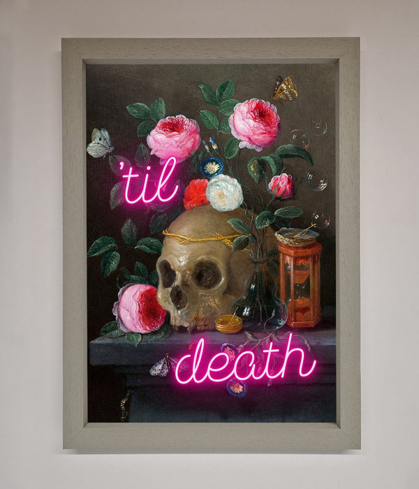 Til Death Skull Framed Wall Art - Hi Society