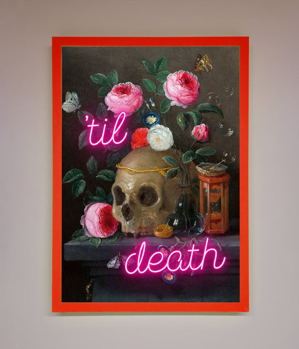 Til Death Skull Framed Wall Art - Hi Society