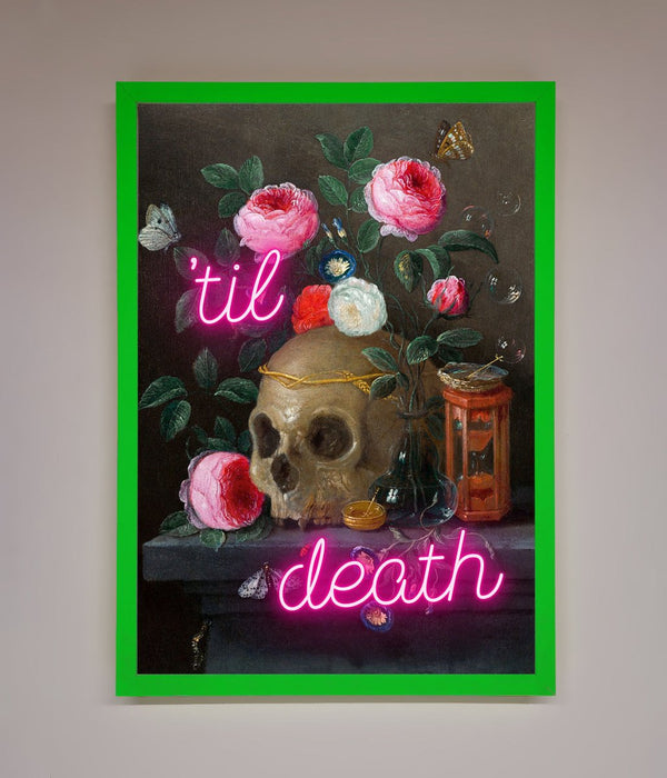 Til Death Skull Framed Wall Art - Hi Society