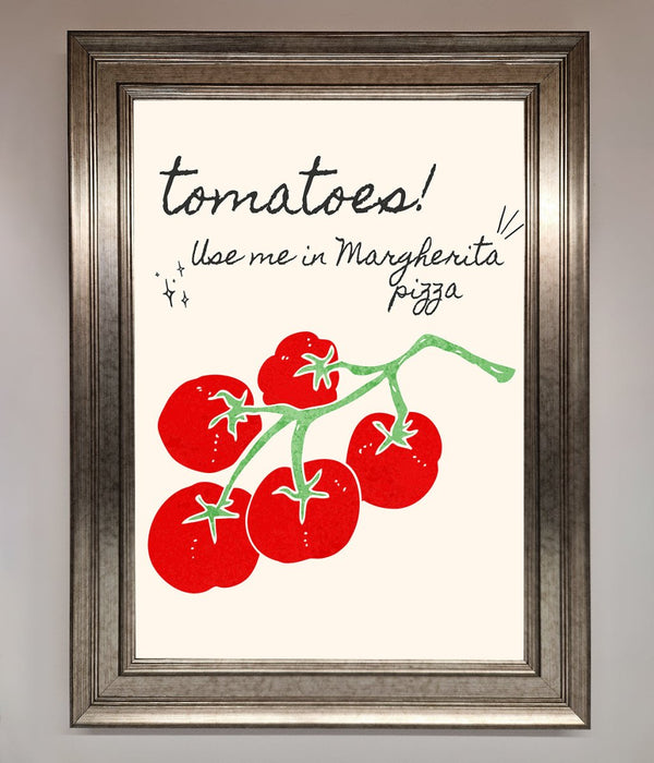 Tomatoes For Pizza Framed Poster - Hi Society