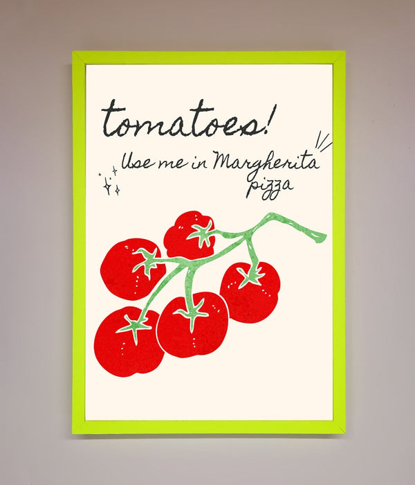 Tomatoes For Pizza Framed Poster - Hi Society