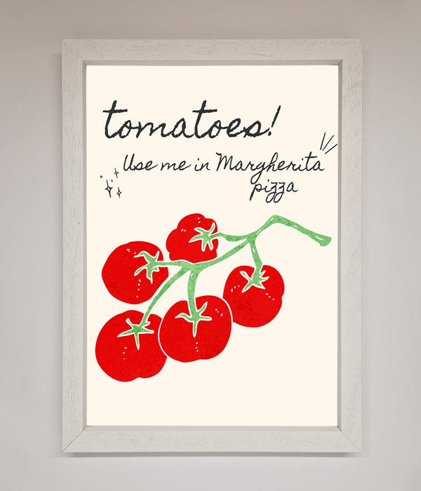 Tomatoes For Pizza Framed Poster - Hi Society