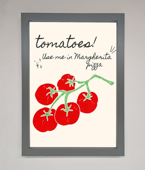 Tomatoes For Pizza Framed Poster - Hi Society