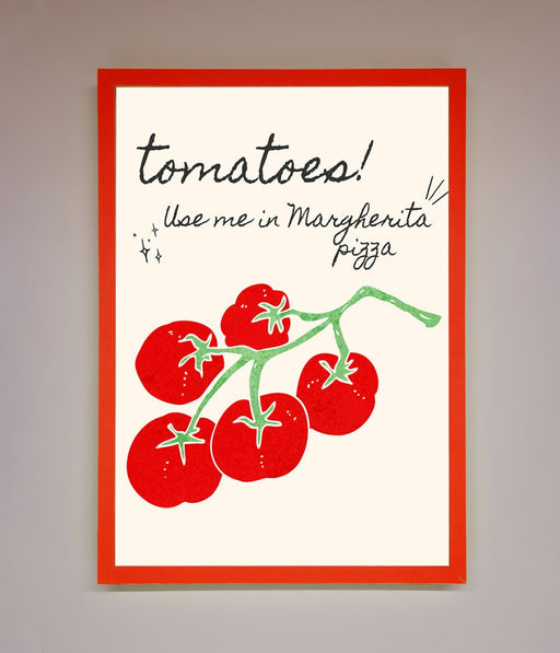 Tomatoes For Pizza Framed Poster - Hi Society