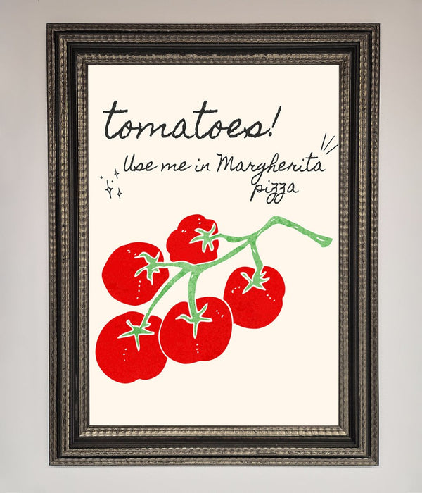 Tomatoes For Pizza Framed Poster - Hi Society