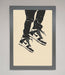 Trainers Bouncing Framed Wall Art - Hi Society