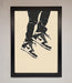 Trainers Bouncing Framed Wall Art - Hi Society