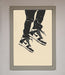 Trainers Bouncing Framed Wall Art - Hi Society