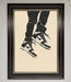 Trainers Bouncing Framed Wall Art - Hi Society